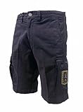 Aeronautica Militare Bermuda BE219 da Uomo, Pantaloncini, Shorts Frecce Tricolori (IT, Testo, XL, Regular, Regular, Blu)