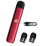 VAPTIO Razor Kit Sigaretta Elettronica 550mAh 11.5W Penna Vape con 2Pezzi Bobina di Ricambio,No liquido No nicotina(rosso)