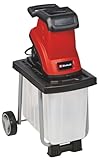 Einhell Trituratore elettrico GC-KS 2540 CB (2.500 W, spessore del ramo max. 40 mm, 2 lame reversibili in acciaio, cassetta di raccolta da 55 L, maniglia per il trasporto, pressino)