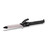 BaByliss C319E Defined Curls - Ferro Arriccia Capelli, Satin Touch, 10 livelli di temperatura fino a 180° C, Nero/Rosa, Diametro 19 mm