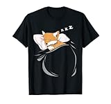 Fox Sleeping Animal Pigiama Nap PJs Outfit Regalo Volpe Maglietta