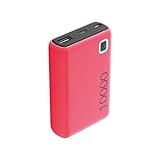 Cellularline | Power Bank ESSENCE 10000 | Caricabatterie Portatile da 10000mAh - Input 1xUSB-C, 1xMICRO USB, 10.5W - Output 1xUSB 12W -Rosa