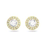 Swarovski Orecchini Stud Angelic, Bianco, Placcato Oro