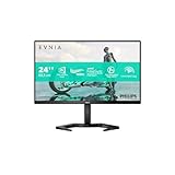 Philips Evnia Gaming Monitor 24M1N3200ZS/00 24" IPS full HD 1920 x 1080, 165 Hz, 1 ms, Tecnologia AMD FreeSync Premium, low input lag, 2 hdmi e Display Port, Nero, Vesa