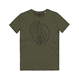 WARTSHIRT Maglietta Folgore Battaglia El Alamein185ª Divisione Paracadutisti Nord Africa T-Shirt Man (Battle Green, XL)