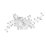 WeddHuis 1 Pezzi Pettine per Sposa Punto Luce Elegante, Perfetto per Acconciature Capelli Cerimonia Matrimonio