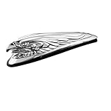 68-4011 Fregio ornamento aquila per moto custom, universale. Ornamento in metallo cromato