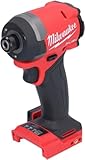 Milwaukee 2953-20 18 V Li-Ion Brushless Cordless 1/4    Hex Impact Driver (strumento nudo), Rosso