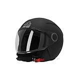 Acerbis CASCO JET BREZZA con Visiera e Omologazione ECE 22.06 (Nero Opaco - Taglia M)