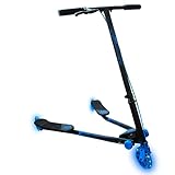 BIPATTINO - MONOPATTINO LUMINOSO NEON 3 RUOTE - SKATEBOARD - SKATE (BLU)