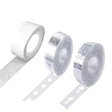 Striscia di Decorazione, 3 Rotoli Arco di Palloncini Ghirlanda Striscia Kit, Balloon Strip Doppio e Singolo Fori e Palloncini Punti di Colla Nastro, Nastro per Palloncini, per Feste, Matrimoni