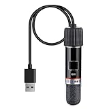 GERUI Riscaldamento USB per acquario, 10 W, mini asta riscaldante per acquario, con termostato, termostato, per acquari, per acqua salata e acqua dolce