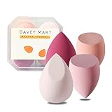 GAVEY MART Beauty blenders,4 pz Spugnette trucco morbide Lavabili per donne ragazze, senza lattice, Spugna viso Fondotinta applicatore,Make up Sponges, spugna cosmetica.(Rosa)