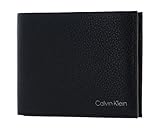 Calvin Klein Portafoglio Uomo Warmth Bifold 5 CC W/ Coin Large Piccolo, Nero (Ck Black), Taglia Unica