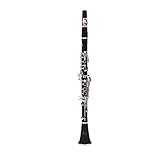 Anself Clarinetto Bachelite 17 chiave Bb Flat Soprano Placcatura al nichel squisito con Pezza per pulire Guanti 10 ance Cacciavite Strumenti a fiato