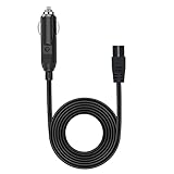 Hoembpn 2 m Cavo di alimentazione prolunga per accendisigari USB 12 V per dispositivo di raffreddamento, 2 pin cavo di ricarica mini frigorifero per auto