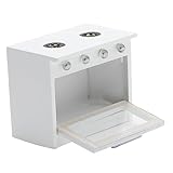 HEMOTON 1 Pc Piano Cottura a Gas Per Casa Delle Bambole Giocattoli Da Cucina Per Ragazzo Mobilia Miniatura Roba Da Casa Delle Bambole Legna Jane Tv Cose Bianca Decorazioni Nordico Di Legno