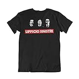 WALLSHIRT T-Shirt Uomo Ufficio Sinistri Fantozzi - Nero - L